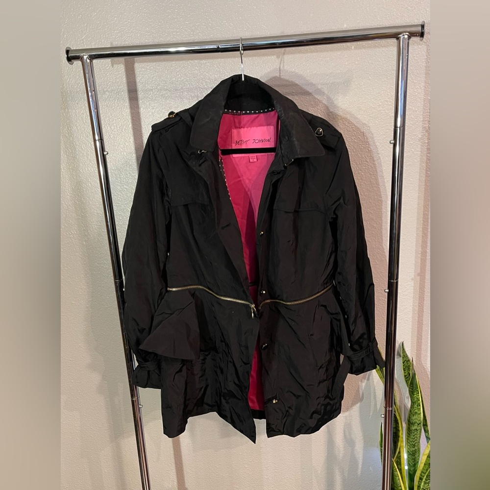 Betsey Johnson Rain Jacket Size XL
